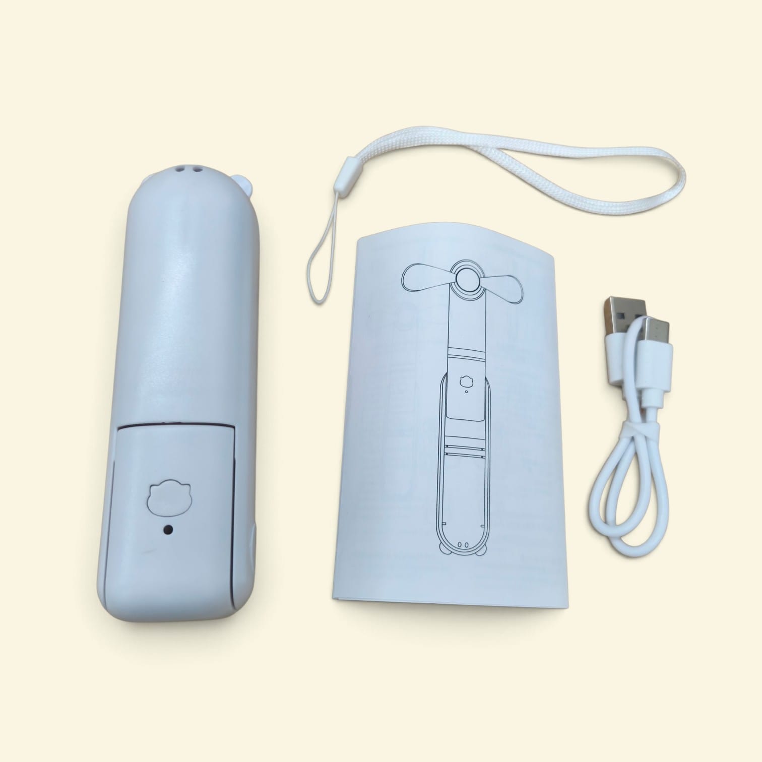 Gambar produk ZUZUO Kipas Angin Portable Genggam 3 Speed Mini Fan Folding 2000mAh - RY-2023 - 8