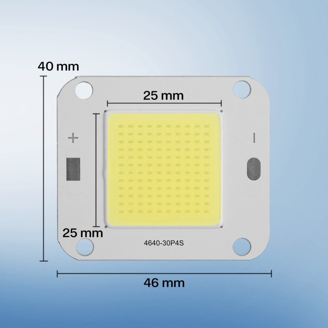Gambar produk TaffLED Chip LED Lampu COB Floodlight Spotlight 12V 50W 8 PCS Cool White 6000K - COB4640-DC12-50 - 7