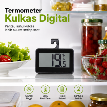 ERIKOLE Termometer Kulkas Digital Electronic Thermometer Refrigerator - HTK-10