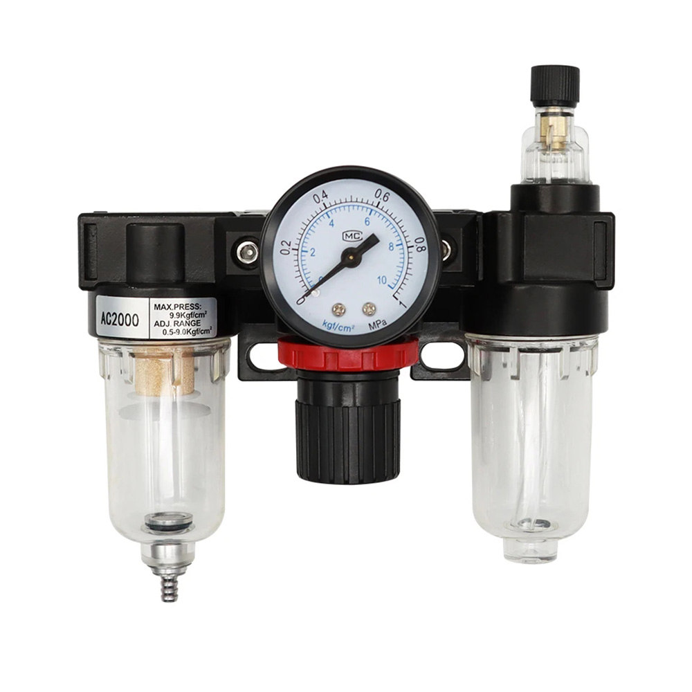 Gambar produk Gene Air Filter Regulator Lubricator Saringan Kompresor Udara G1/4 Copper Core - AC2000 - 1