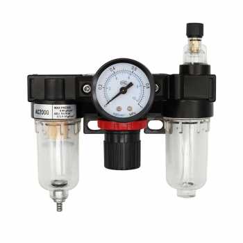 Gambar produk Gene Air Filter Regulator Lubricator Saringan Kompresor Udara G1/4 Copper Core - AC2000 - 1