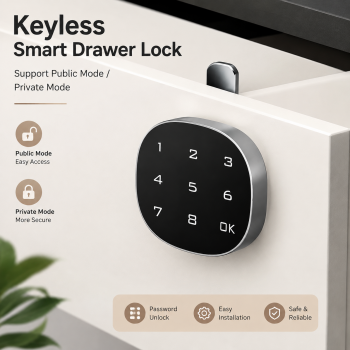 MELOCK Kunci Lemari Smart Lock Cabinet Locker Zinc Alloy Pass 8 Digit - WT-M1602