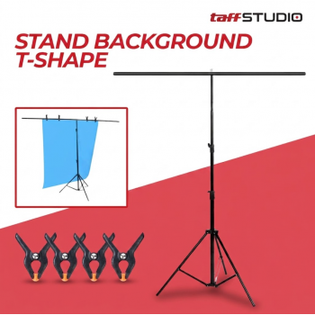 Gambar produk TaffSTUDIO Tripod T Backdrop Studio 150x200cm with 4 Clamp - DD-111