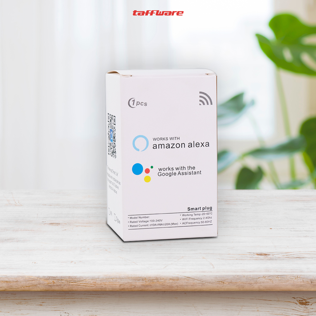 TaffHOME Steker Smart Plug Socket EU Plug Tuya WiFi 16A 240V 3000W - S21 Gambar produk TaffHOME Steker Smart Plug Socket EU Plug Tuya WiFi 16A 240V 3000W - S21 - Kemasan