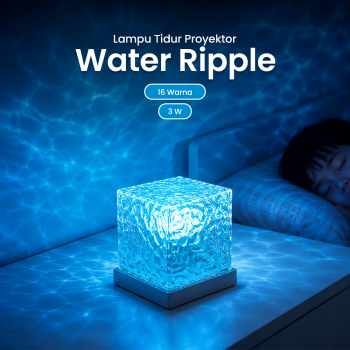 RISIFY Lampu Tidur Proyektor LED Water Ripple 16 Color Square 3W - SFY23