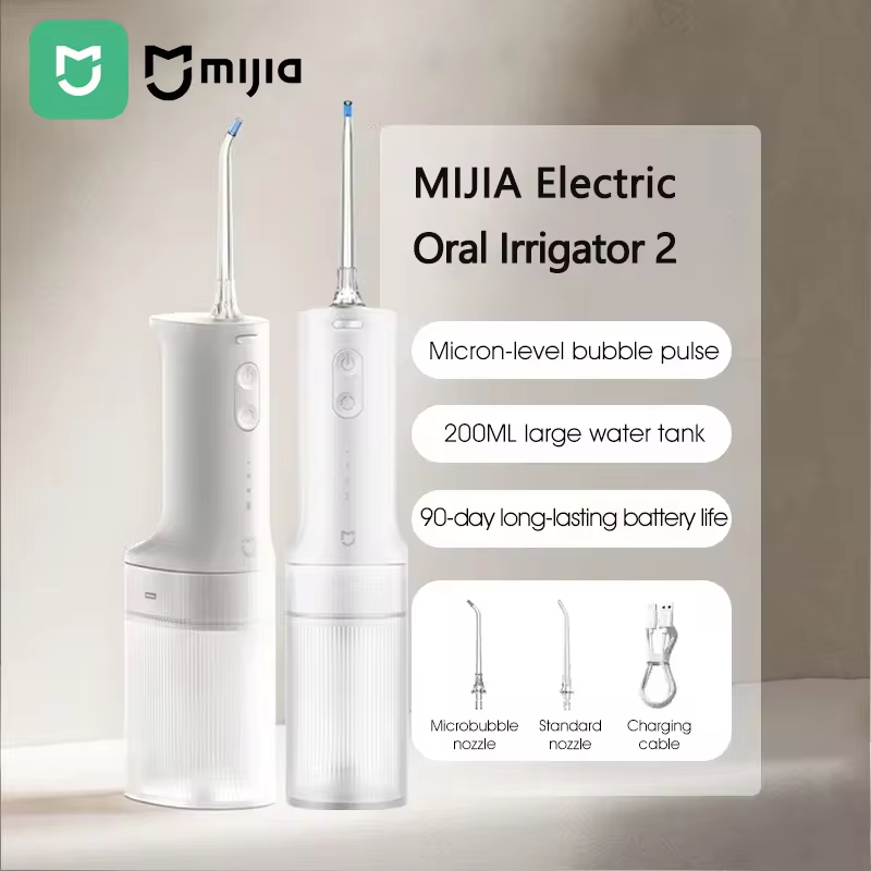 Gambar produk Mijia Alat Pembersih Gigi Oral Dental Water Jet Waterproof IPX7 200ml - MEO705 - Utama
