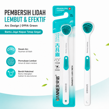 Gambar produk BANNER Pembersih Lidah Lembut Tongue Scrapper Arc Design - 550
