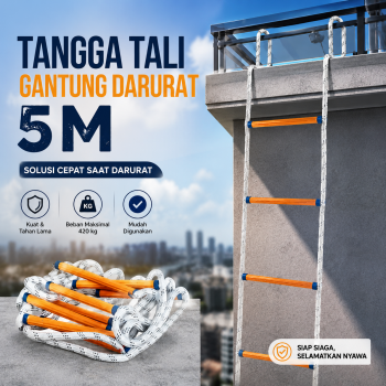 OLOEY Tangga Tali Gantung Darurat Fire Escape Ladder - OL5