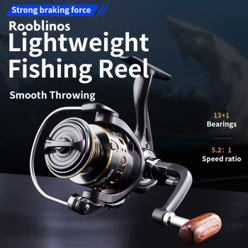 Gambar produk Rooblinos Reel Pancing Spinning Fishing Reel 5.2:1 14 Bearings 4000 - BK4000