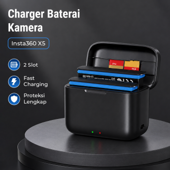 COOLSHOW Charger Baterai Kamera Fast Charging for Insta360 X5 - JH-X5-2