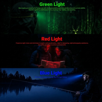 Gambar produk NITECORE Senter Kepala Headlamp LED MCT UHE 6in1 Color IP68 600 Lumens - HA19 UHE - 6