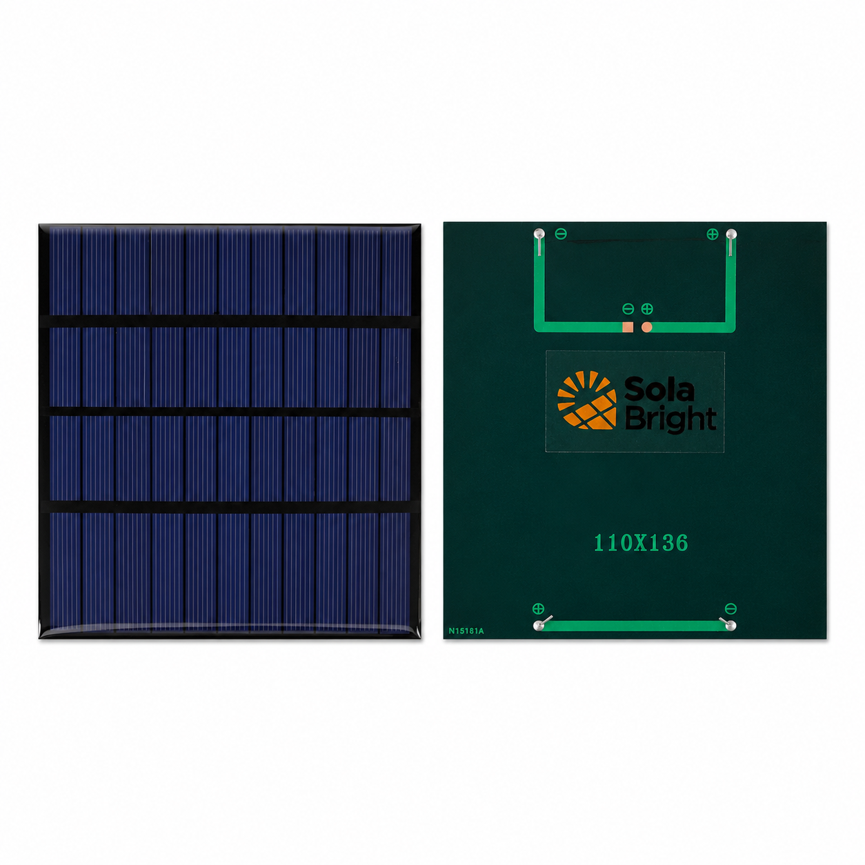 Gambar produk SolaBright Solar Panel Polycrystalline Modul DIY Power Bank 12V 2W - SN2 - 3