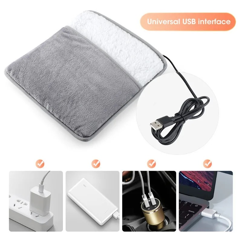 Gambar produk DRAYA Penghangat Kaki Elektrik Electric Heated Foot Warmer Pad USB - JR66 - 3