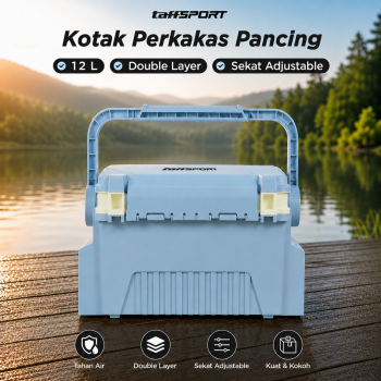 TaffSPORT Kotak Perkakas Pancing Fishing Tackle Box Double Layer - JF-31