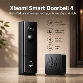 Xiaomi Bel Rumah Wireless WiFi Video Dual Camera Night Vision Doorbell - MJML04BY
