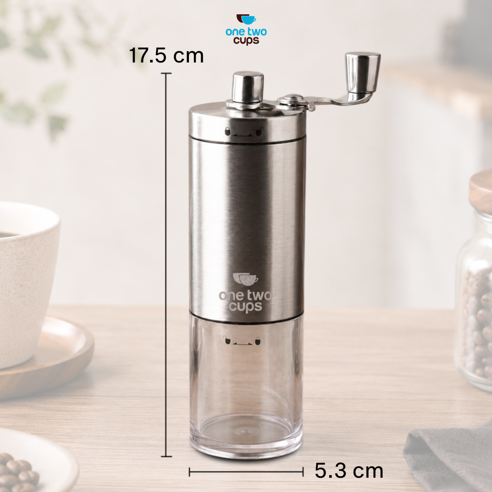 Gambar produk One Two Cups Alat Penggiling Kopi Manual Coffee Grinder Adjustable - 5014 - 7
