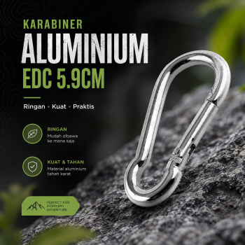 TaffSPORT Karabiner Carabiner Aluminium Gantungan Kunci EDC Outdoor - 698