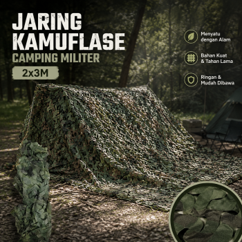 VILEAD Tenda Jaring Kamuflase Camping Militer Camouflage Net 2x3M - SG023
