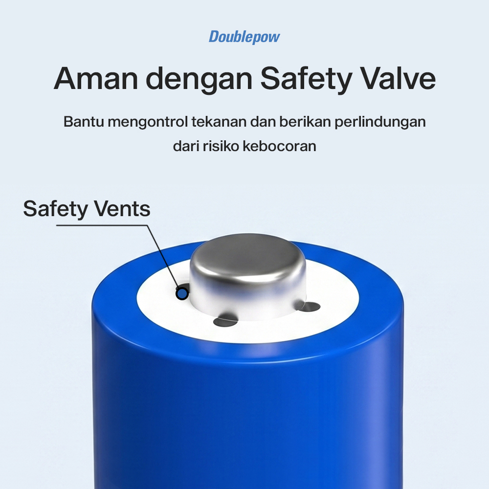 Gambar produk Doublepow Baterai Isi Ulang AAA Ni-MH Button Top 900mAh 1.2V 2 PCS - 5