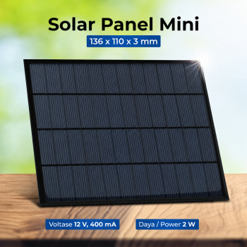 Gambar produk SolaBright Solar Panel Polycrystalline Modul DIY Power Bank 12V 2W - SN2