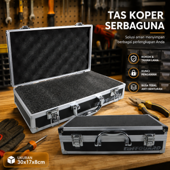 TaffGUARD Tas Koper Penyimpanan Barang Storage Toolbox Hard Case - LE10