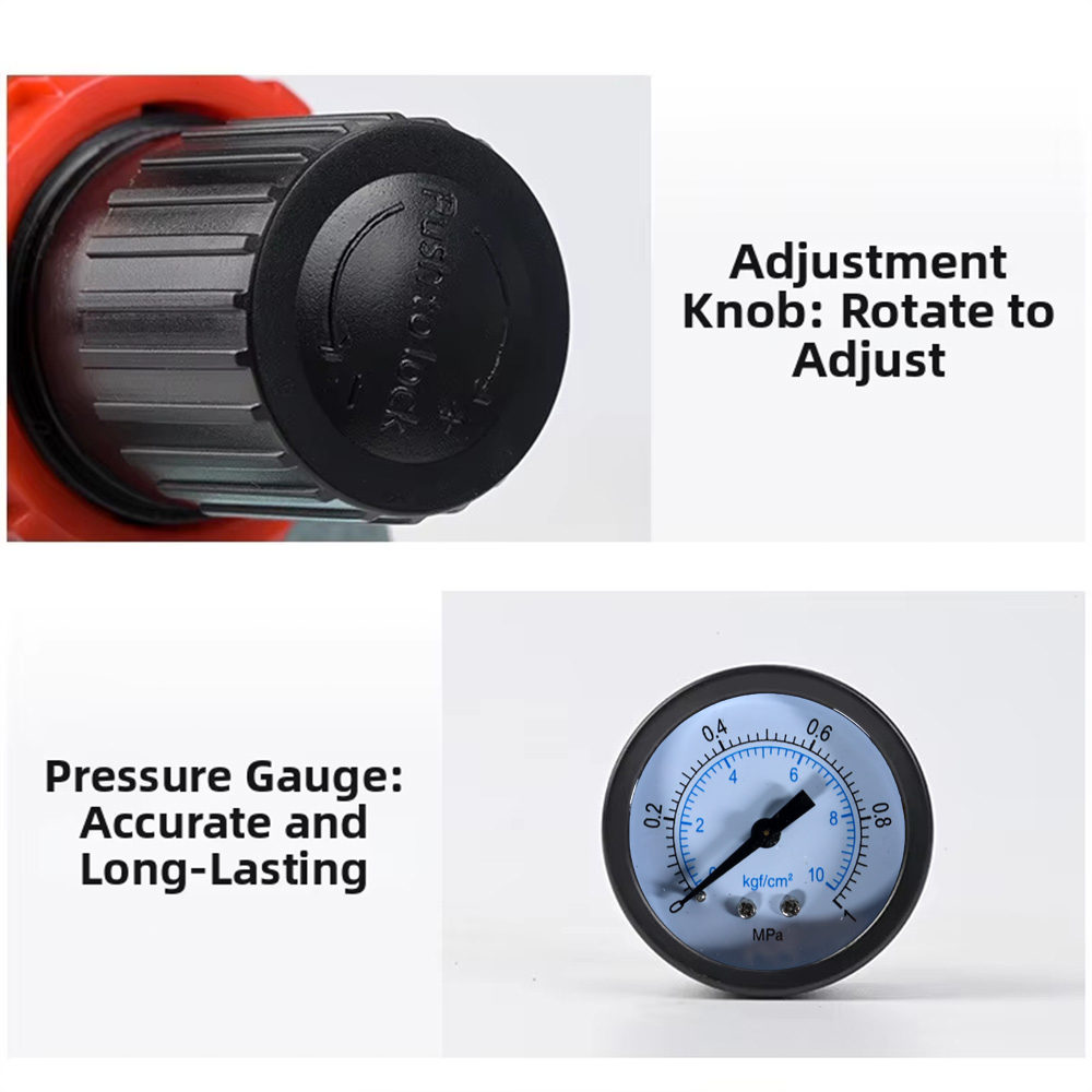 Gambar produk ATO Air Filter Regulator Pneumatic Saringan Kompresor Angin PT1/4 - BFC-2000 - 2