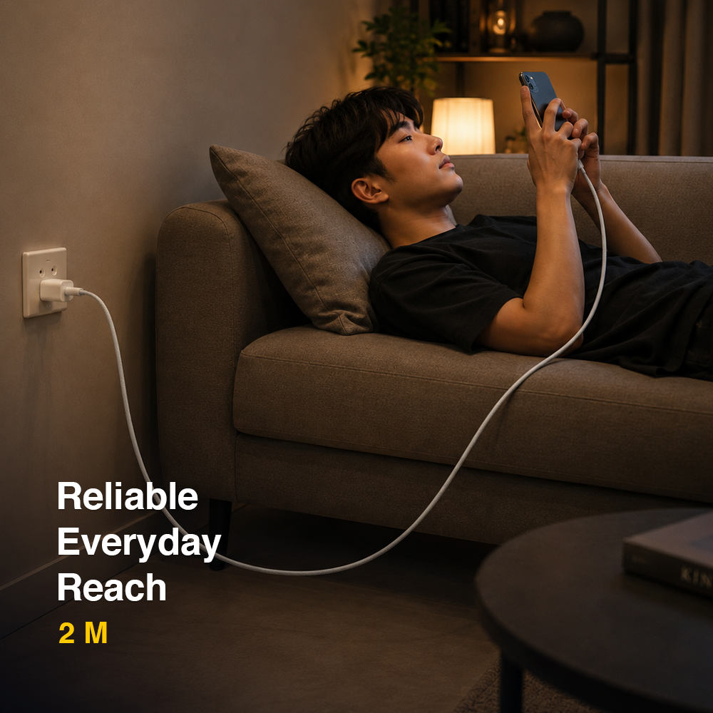 Gambar produk TECVAS Kabel Charger USB Type C to Type C Fast Charging 2M 240W - AO51 - 2