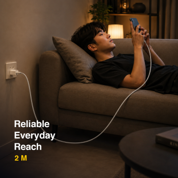 Gambar produk TECVAS Kabel Charger USB Type C to Type C Fast Charging 2M 240W - AO51 - 2