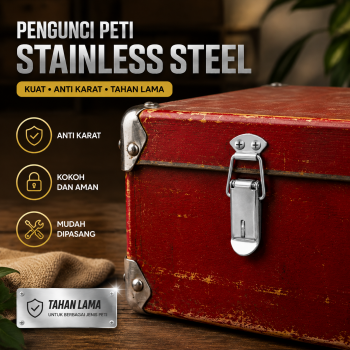 Gambar produk Taffware Kancing Kunci Kaitan Peti Kabinet Spring Lock Loaded Buckle - L104