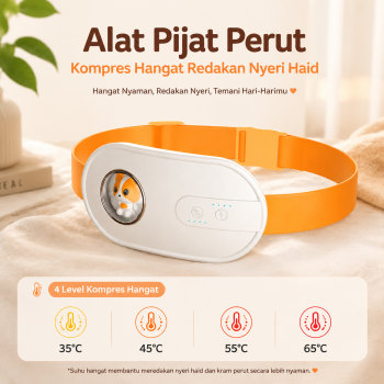 MOKARLE Alat Pijat Perut Terapi Nyeri Menstruasi Kompres Panas 4 Level - MK5