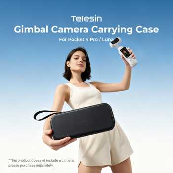 Gambar produk TELESIN Tas Kamera Gimbal Camera Case DJI Pocket 4 Pro Insta360 Luna - S6-PRC-37-TDJ