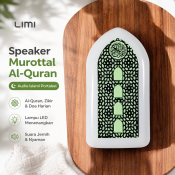 LIMI Speaker Murottal Al-Quran Ruqyah Audio Islami Portable with LED - ZK3S
