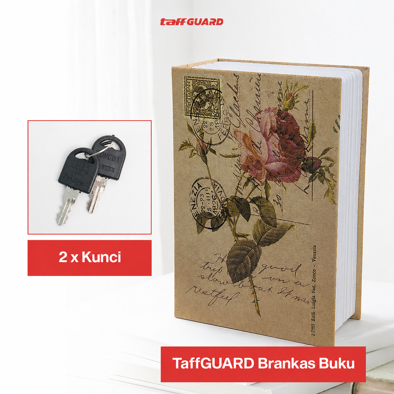 Gambar produk TaffGUARD Brankas Buku Novel Manual Hidden Safe Box Size S - KB-20L - 7