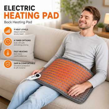 AHXFRY Penghangat Pinggang Elektrik Back Heating Pad 9 Level - PTC1-X640