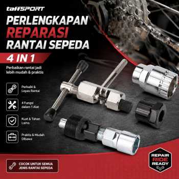 TaffSPORT 4in1 Perlengkapan Reparasi Rantai Sepeda Chain Socket Tool - BT2919
