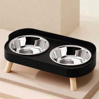SIYTU Tempat Makan dan Minum 2in1 Kucing Anjing Double Bowl - CH510
