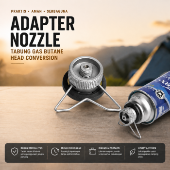 TaffSPORT Adapter Nozzle Tabung Gas Butane Head Conversion - Z10