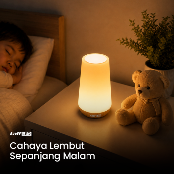 Gambar produk TaffLED Lampu Tidur Table Lamp LED Rechargeable 1200mAh RGB 1.6W - XTZ-5A - 2