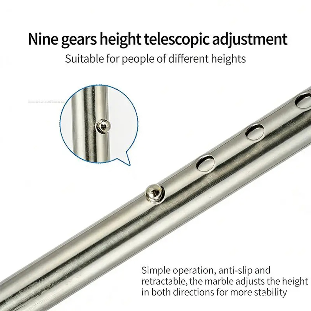 Gambar produk ADOC Alat Bantu Tongkat Jalan Walking Cane 4 Kaki Anti Slip Adjustable - EL-0100 - 1