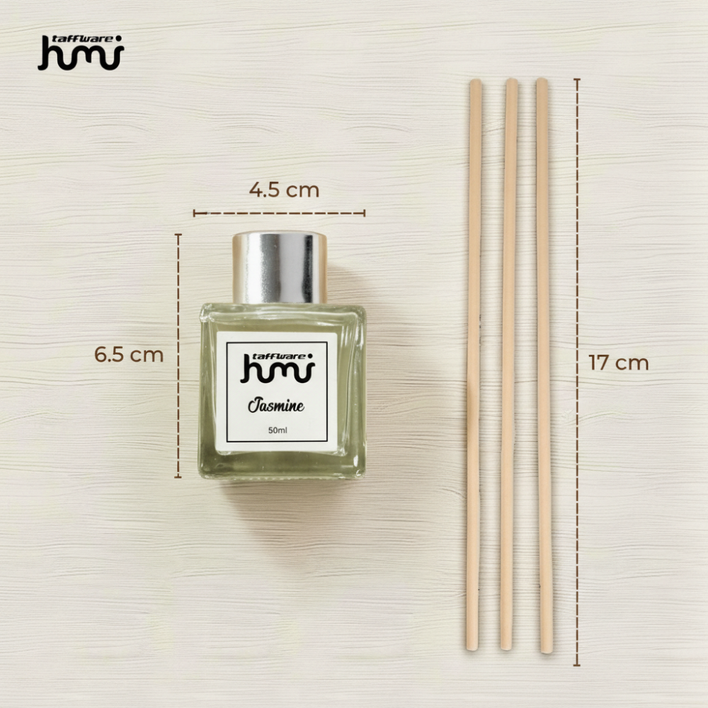 Gambar produk Taffware HUMI Pengharum Ruangan Reed Diffuser 50ml Jasmine - DF-100 - 8