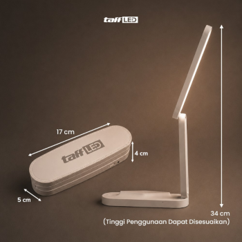 Gambar produk TaffLED Lampu Meja Belajar Rechargeable Foldable 3 Color 8W - 1308 - 7