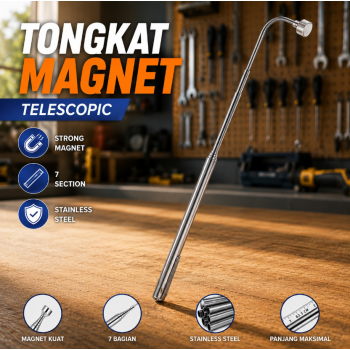 KOROW Tongkat Magnet Teleskopik Fleksibel Pickup Tool 7 Section 69cm - GJ10