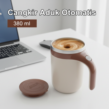 Gambar produk Ditim Cangkir Aduk Otomatis Rechargeable Self Stirring Mug 380ml - HF-630