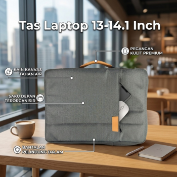VALUEWIN Tas Laptop Sleeve Case Shock Absorbing Inner Bag 13-14.1 Inch - 6503