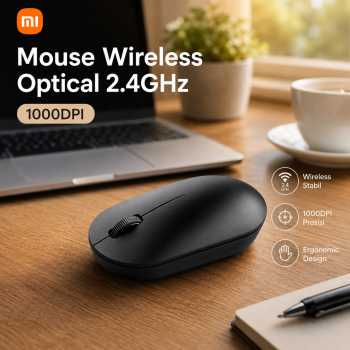 Xiaomi Lite 2 Mouse Wireless Optical 2.4GHz Ergonomic 1000DPI - XMWXSB02YM