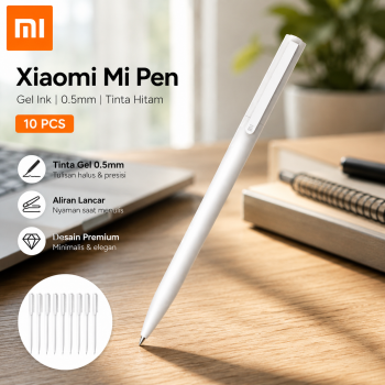 Gambar produk Xiaomi Mi Pen Gel Ink Pulpen Premium 0.5mm Tinta Hitam 10 PCS - MJZXB01WC