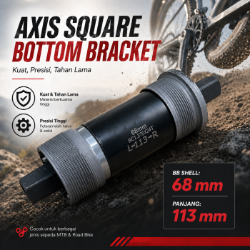 TaffSPORT Axis Square Bottom Bracket Sepeda Mountain Bicycle 68mm - ZK-F-01