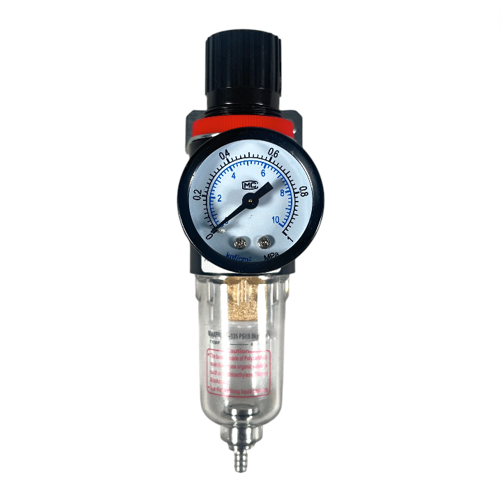 Gambar produk Ruilo Air Filter Regulator Pneumatic Saringan Kompresor Angin G1/4 Copper Core - AFR-2000 - 1