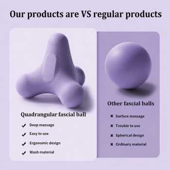 Gambar produk BENC Massage Ball Four Corner Fascia Alat Pijat Tubuh TPE Sport Fitnes - W-30 - 5