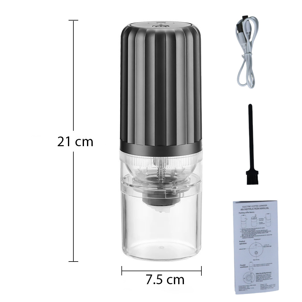 Gambar produk One Two Cups Penggiling Kopi Elektrik Wireless Coffee Grinder 1200mAh - YMJ01 - 8